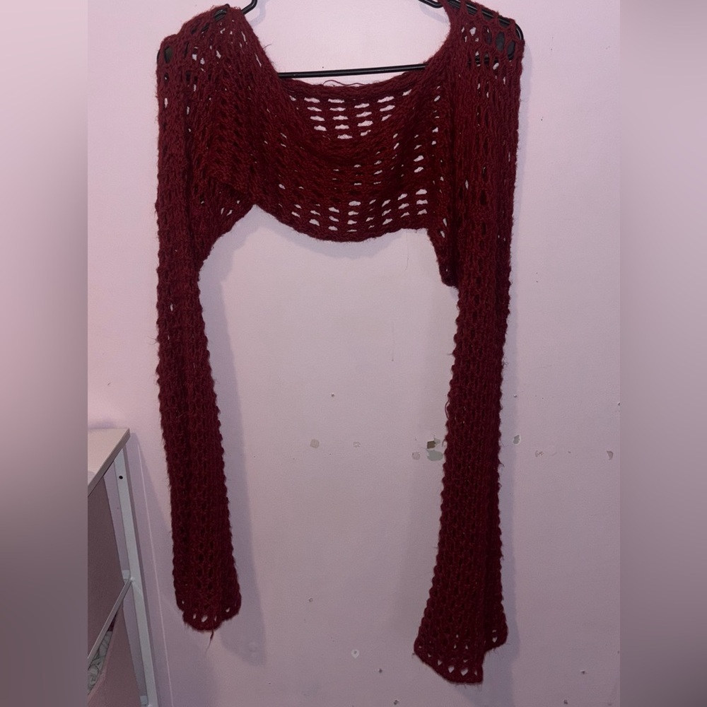 Hand Crochet Sleeves Shawl